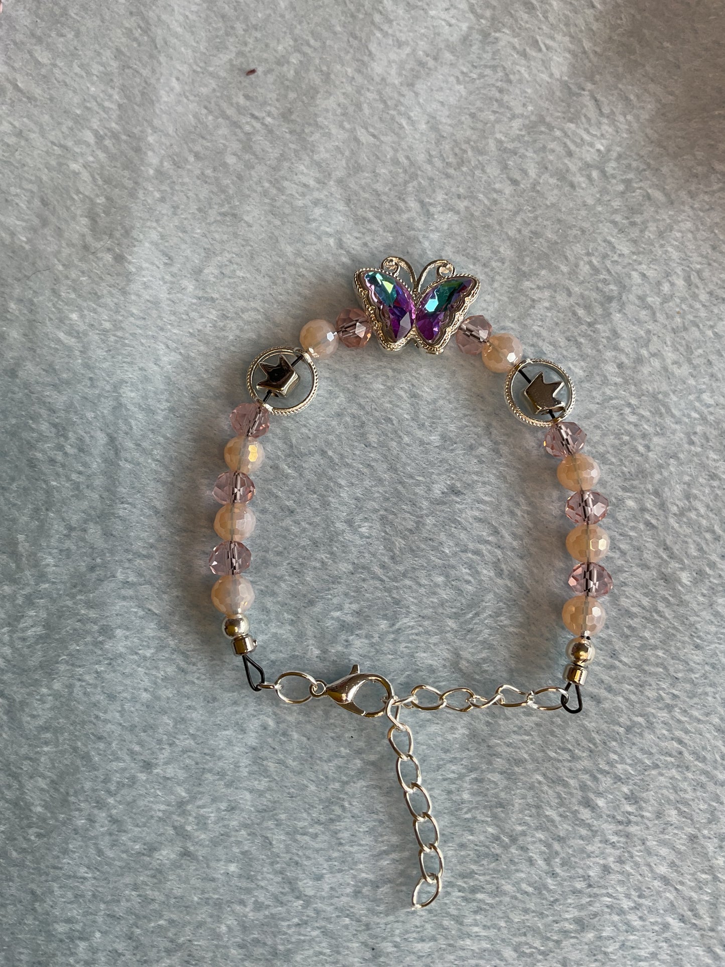 Butterfly bracelet adjustable