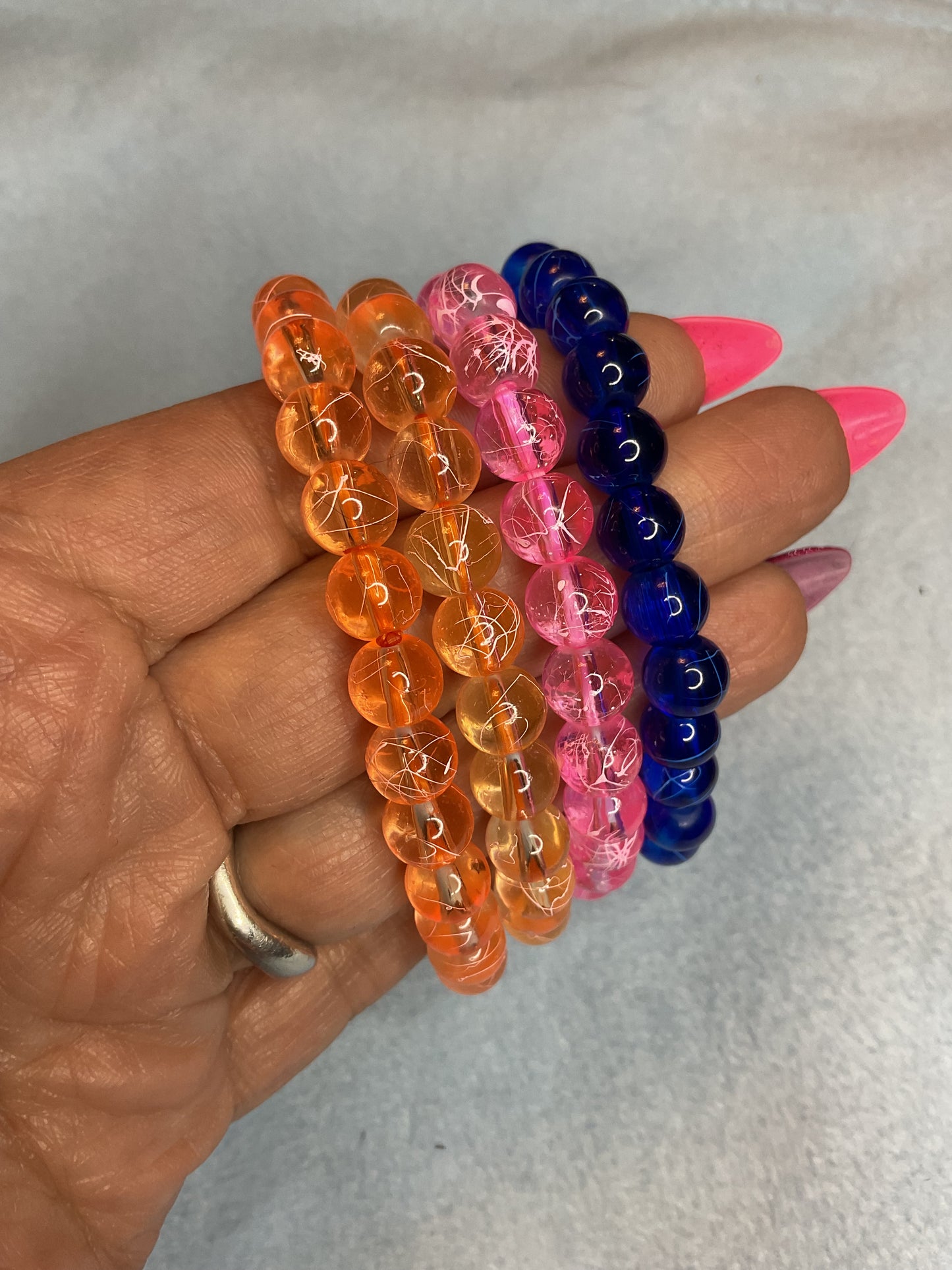 Graffiti range of bracelets various colours and sizes