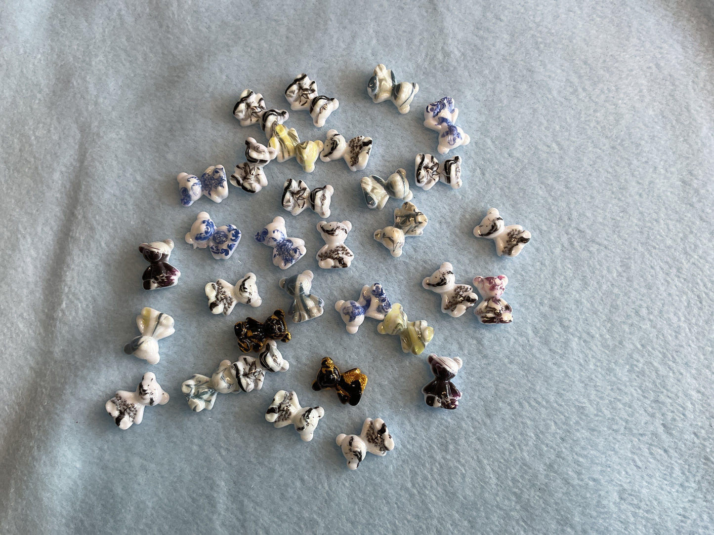 Teddy Bear resin earrings