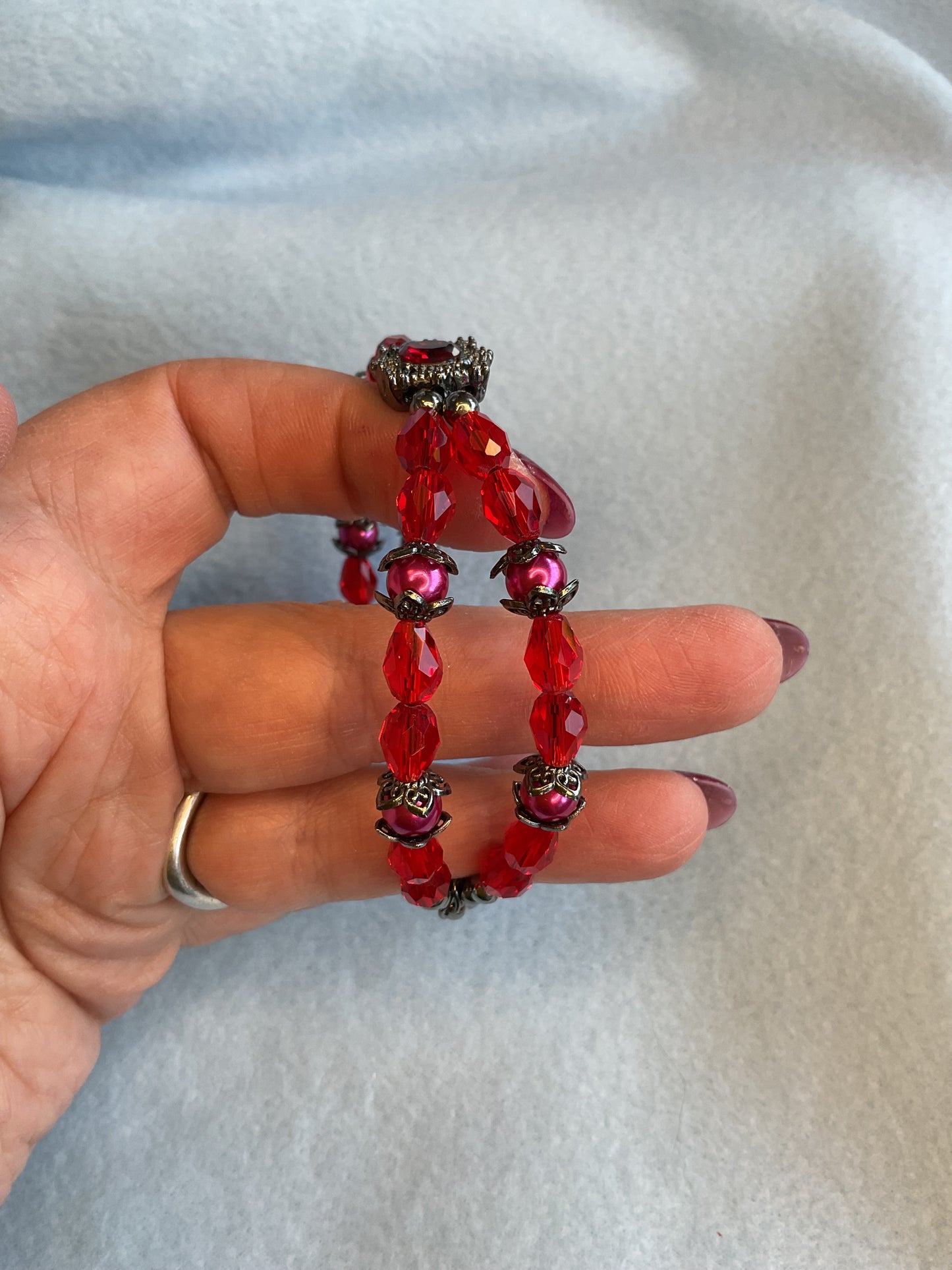 Memory adjustable bracelet