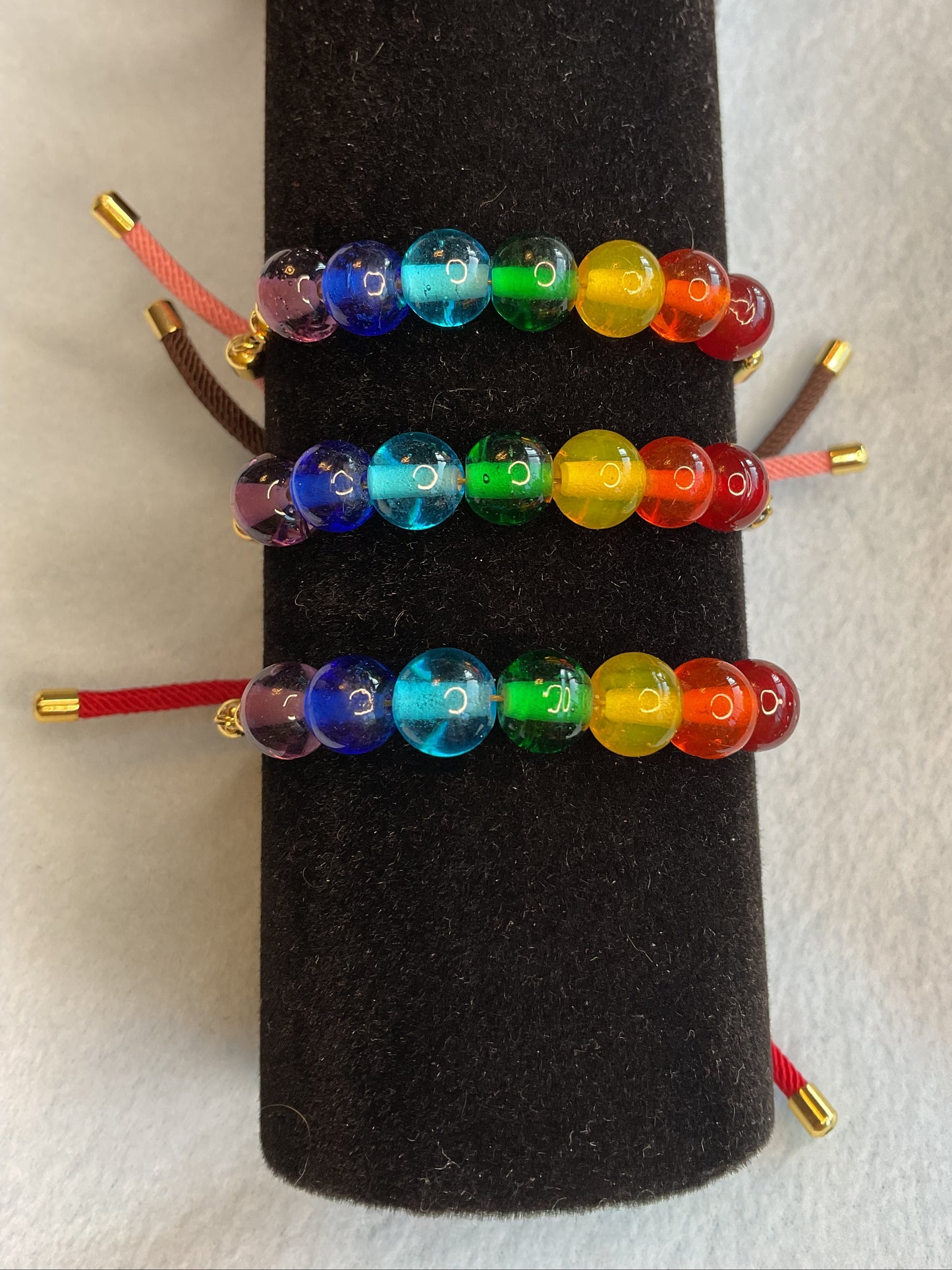 Chakra bead adjustable bracelet