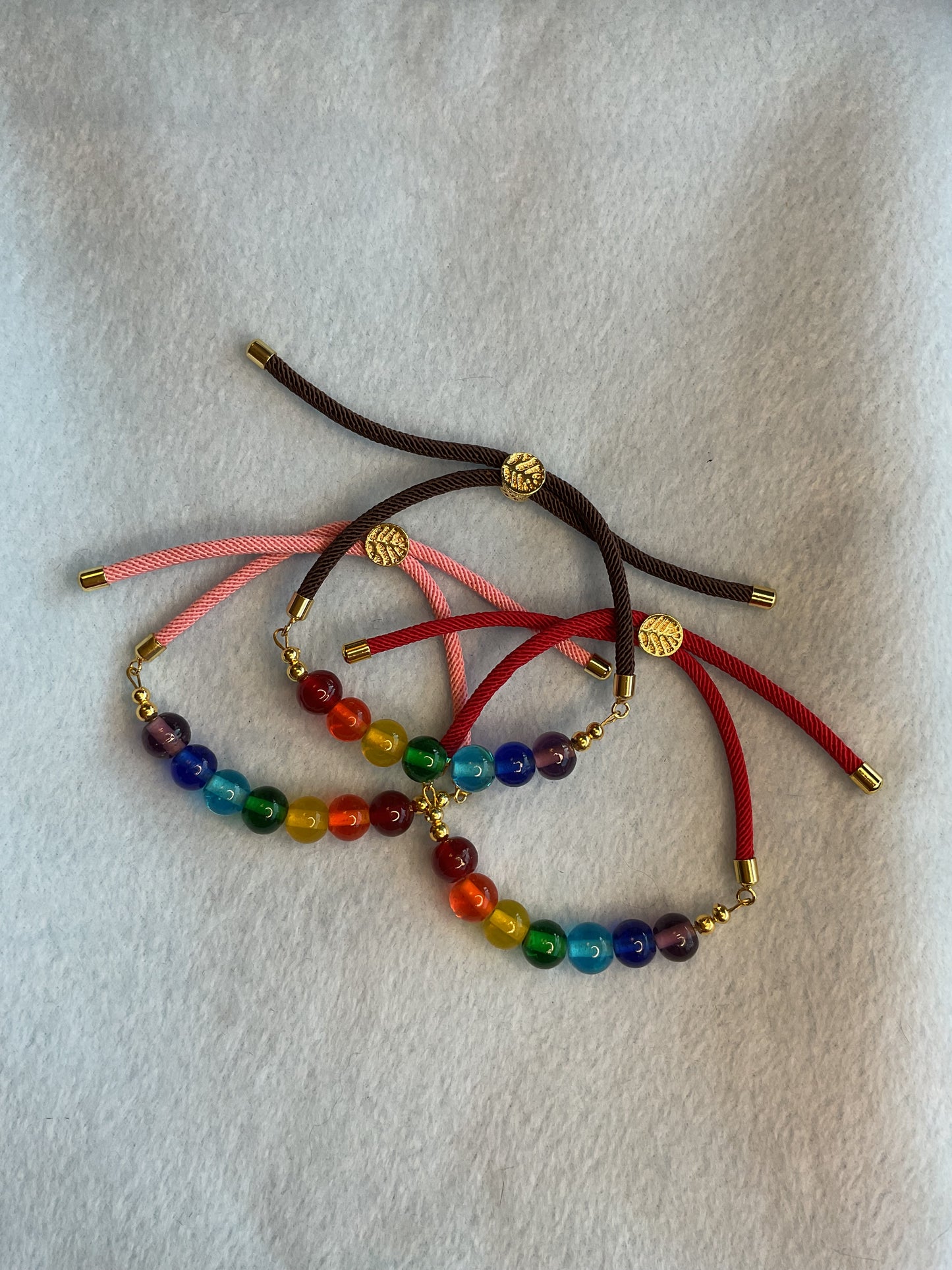 Chakra bead adjustable bracelet
