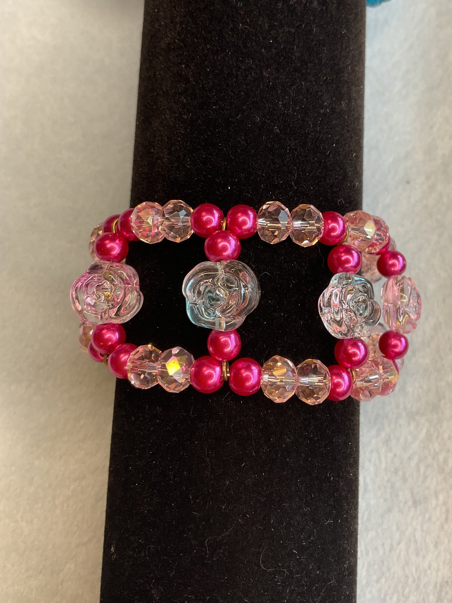 Cuff bracelet with flowers or butterfly’s