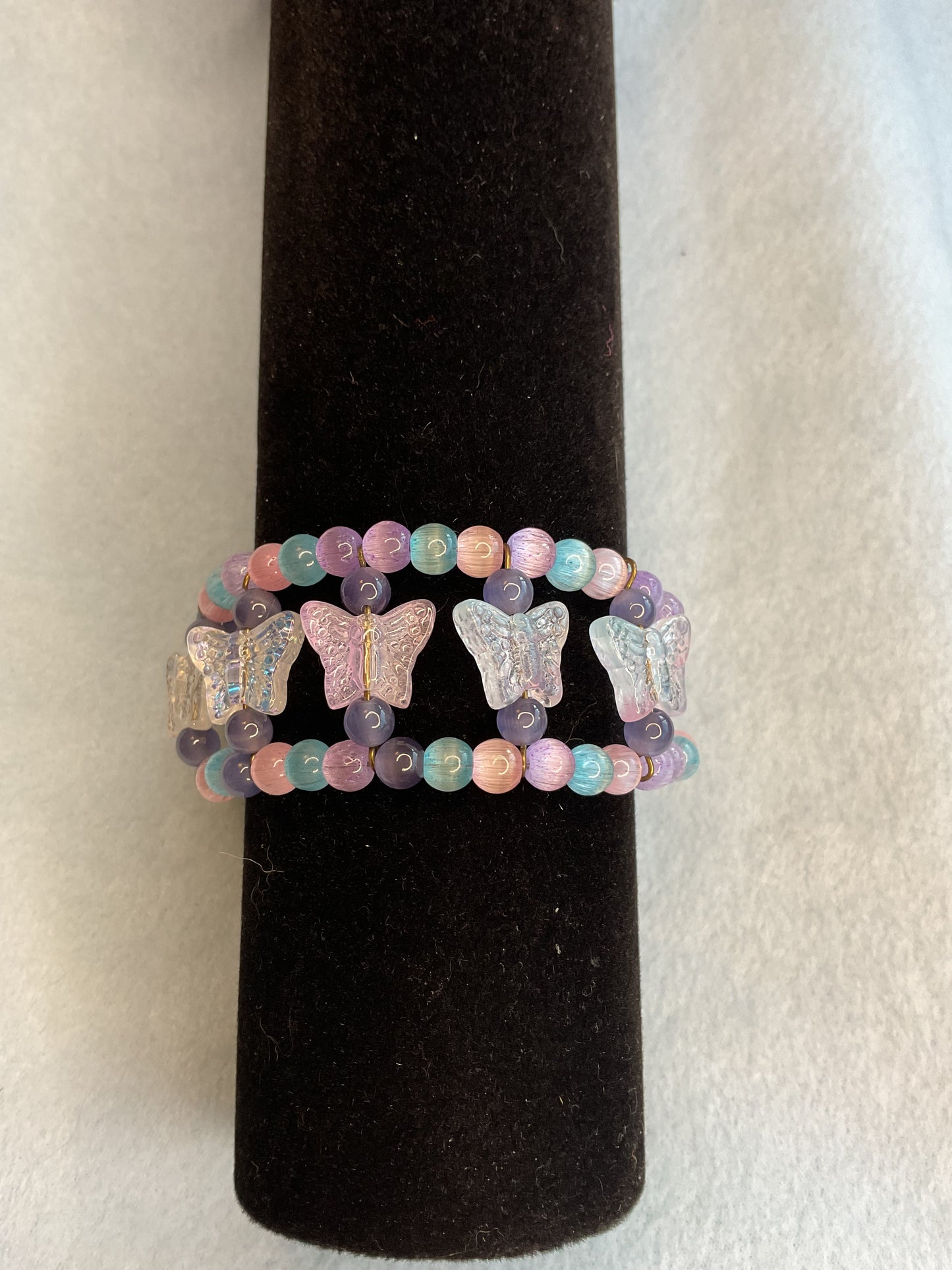 Cuff bracelet with flowers or butterfly’s