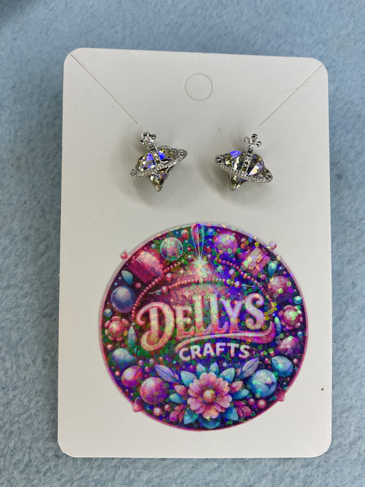 Miss Vivvy earrings crown with heart