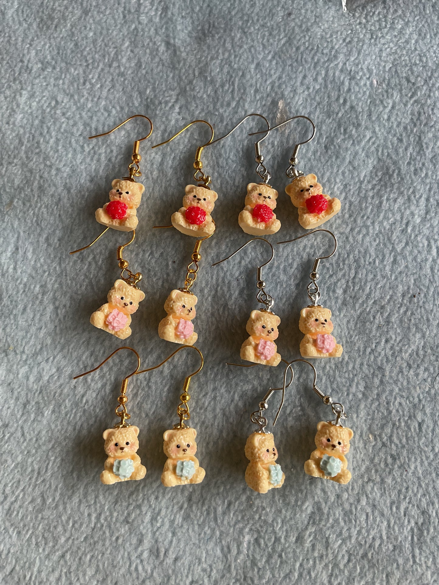 Baby bear earrings