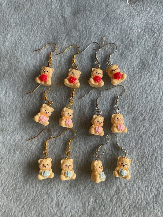 Baby bear earrings