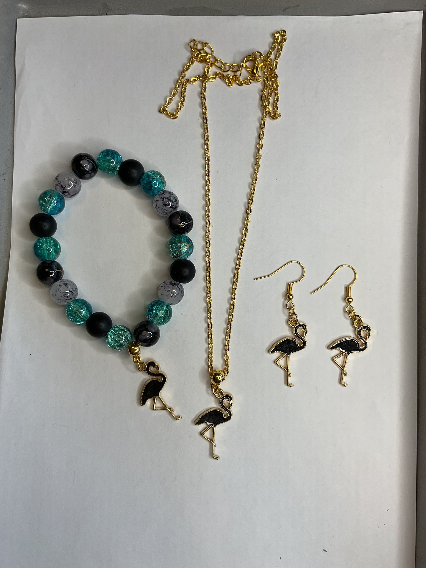 ST Jerry inspired bracelet, earrings and necklace