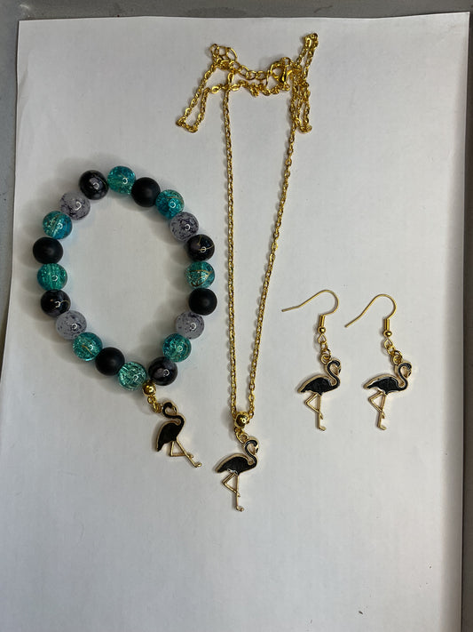 ST Jerry inspired bracelet, earrings and necklace