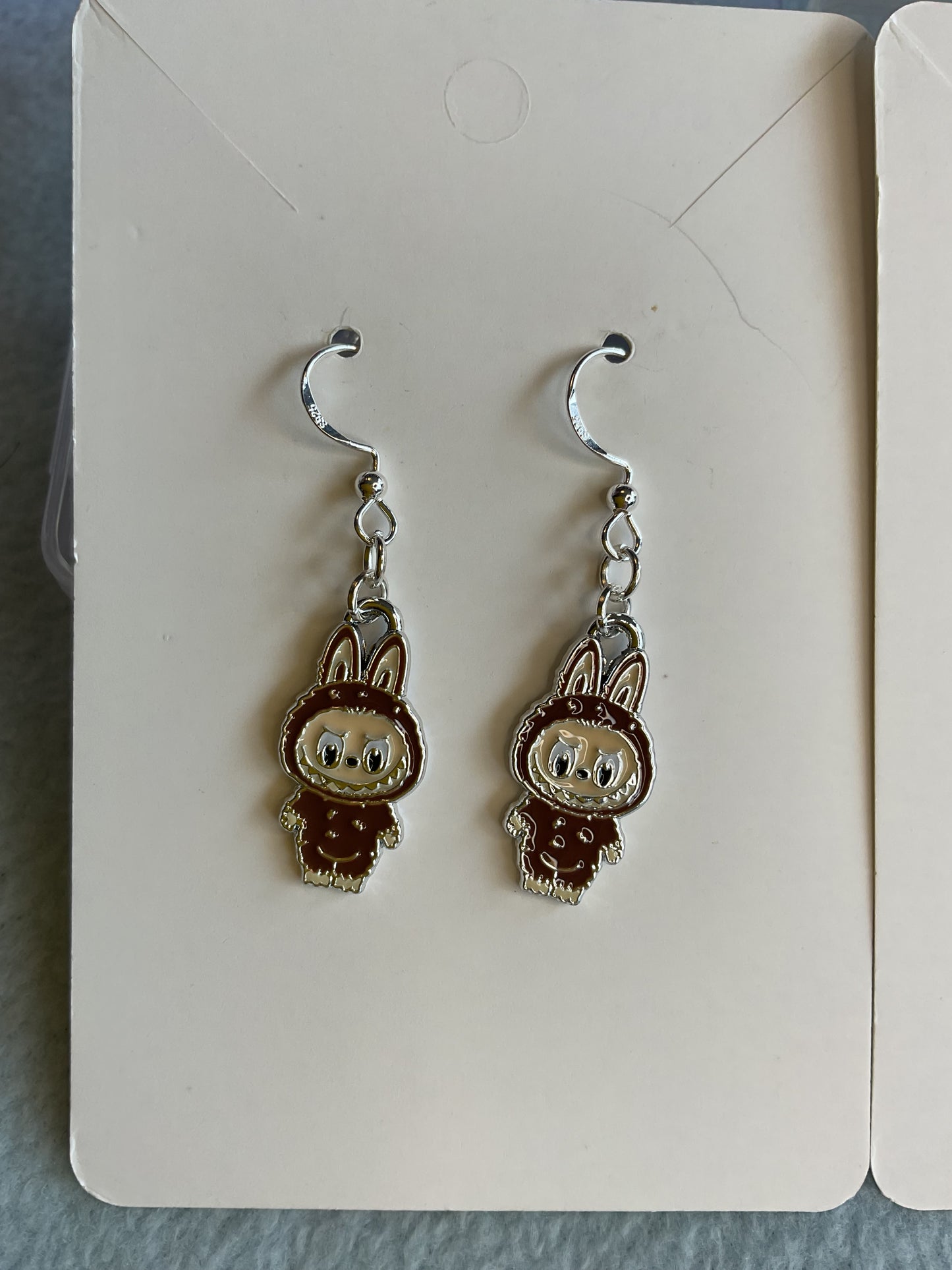 Labubu earrings hook and post available